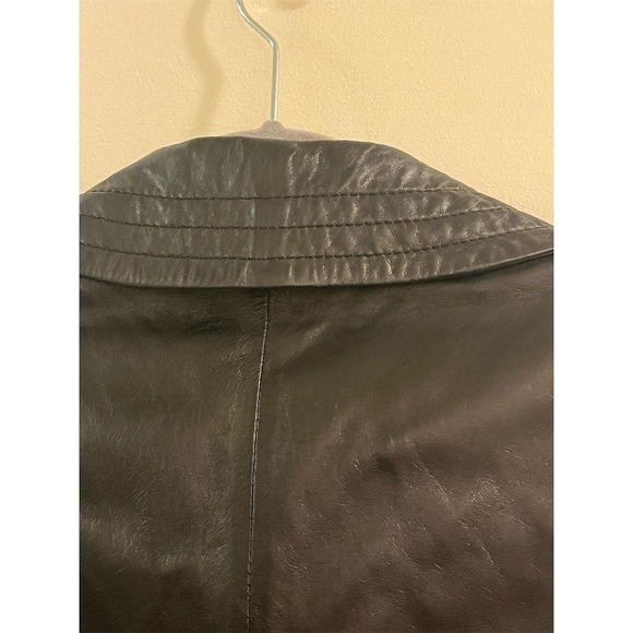 Pendleton Women's Vintage Black Leather Jacket Size S Outdoor Old Money Classic - Picture 12 of 12